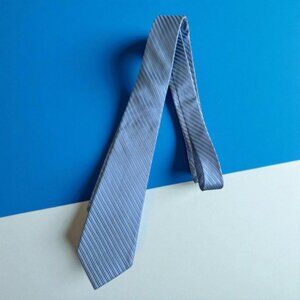 VALENTINO Men's  Blue Silk Blend Neck Tie